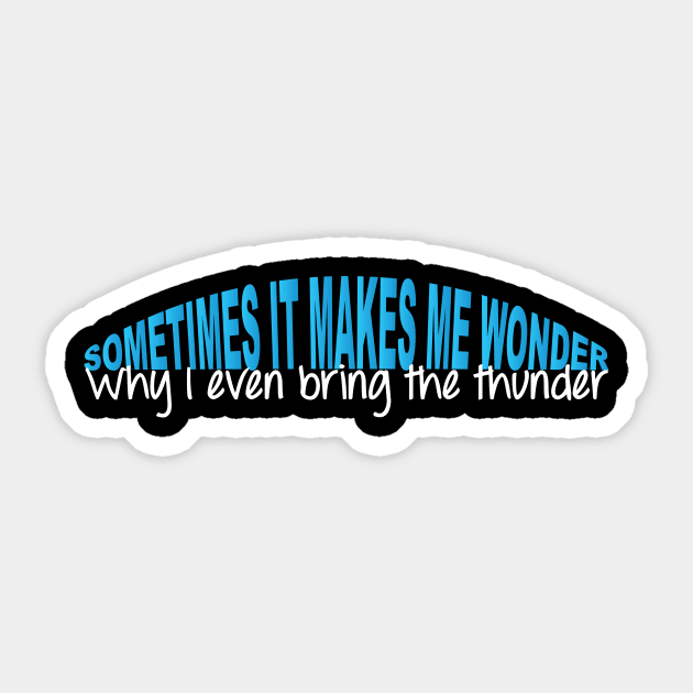 Sometimes it Makes Me Wonder Sticker by NLKideas